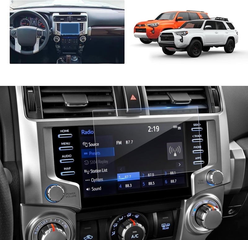 BSTW Screen Protector for 2020-2024 Toyota 4Runner 8-in Accessories - 9H Anti-Scratch Tempered Glass Protective Film - Image 1